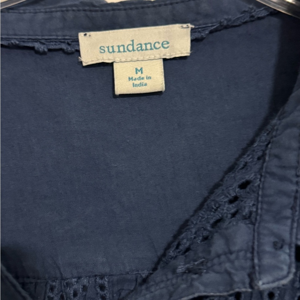 Sundance Blue Lace Blouse - Picture 4 of 7